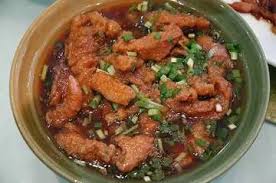 Fried fish with sauce